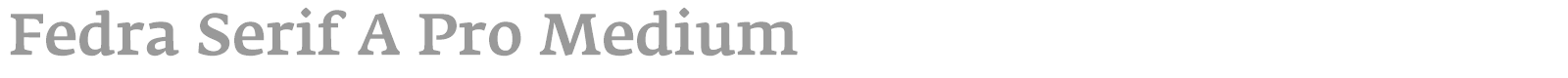 Fedra Serif B Pro font preview
